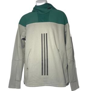 Adidas Athletics Id Amp Green Gray Hoodie men sz M